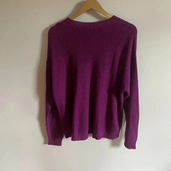 American Eagle Purple Crew Neck Sweater - Picture 8 of 12